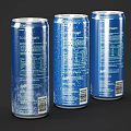 Pepsi Ice Cola Refreshment Drink With Three Blue Frosty Cans 3d model