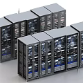 Industrial Equipment Server Cabinets With Modern Metal Design And Multiple Units For Data Center Use