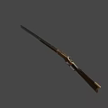 Vintage Classic Rifle With Wooden Stock And Metal Barrel Design Features