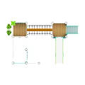 Children's combination slide outdoor slide multi-function slide combination slide multi-person slide 3d model