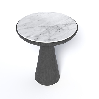 Modern Round Table Marble Round Table 3d model