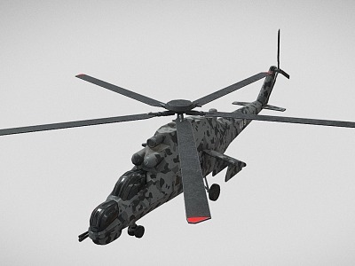 Helicopter Fighter 3d model