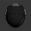 Modern Gray Protective Helmet With Sleek Design And Transparent Visor