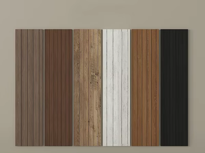 Various Colored Wooden Flooring Samples With Different Natural Wood Textures For Home Interior Design 3d model