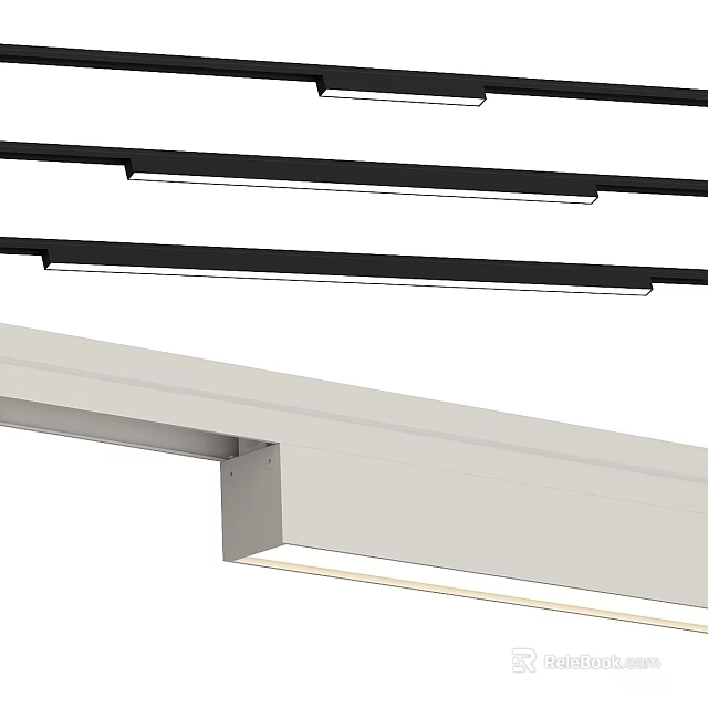 Modern Recessed Downlights and Spotlights with Sleek Aluminum Design for Home Ceiling 3d model 