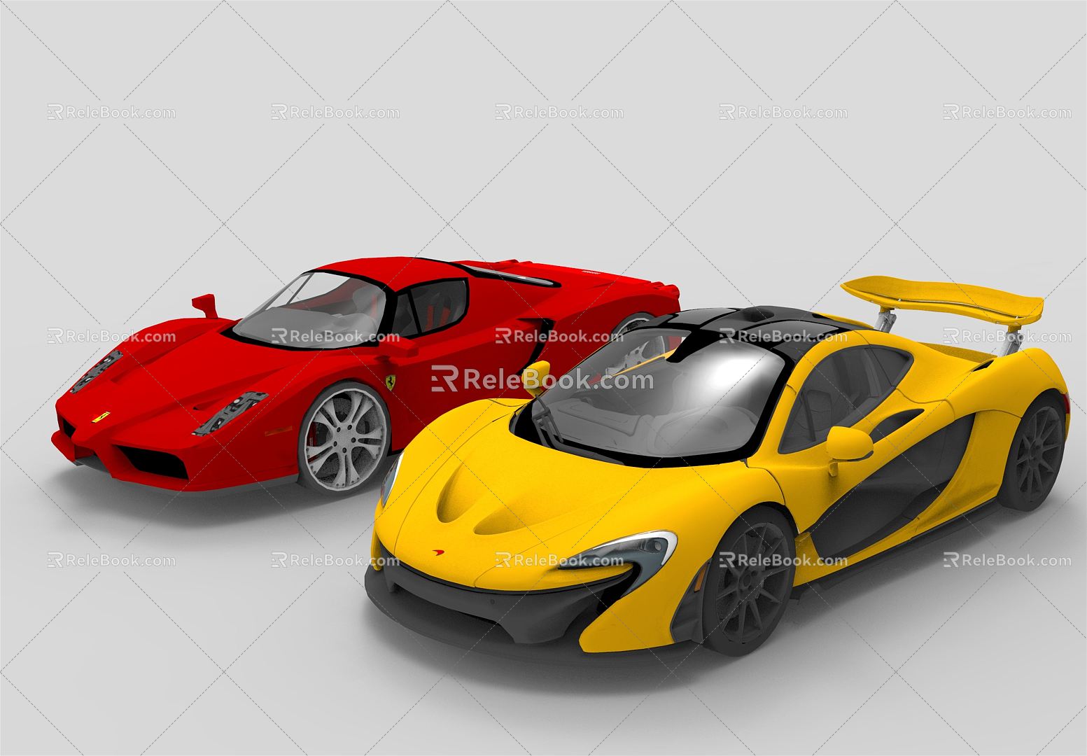 Modern toy car toy car 3d model