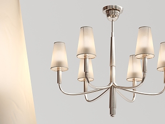 Modern chandelier metal multi-head chandelier 3d model