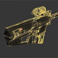 Modern Tactical Sniper Rifle With High Precision Scope And Ergonomic Grip Design