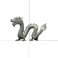 Exquisite Bronze Dragon Sculpture With Intricate Carving And Artistic Design
