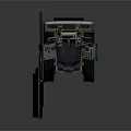 Modern console ship console rudder sci-fi operating cabin spacecraft console 3d model