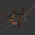 Essential Hardware Tools Set Including Hammer Pliers Wrench And Screwdriver For DIY Projects