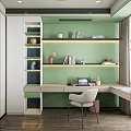 Modern study 3d model