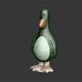 Cute Penguin Doll With Black Body White Belly Orange Beak And Pink Feet