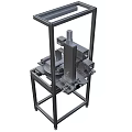 Industrial Equipment With Sturdy Metal Frame Workbench And Mechanical Components For Industrial Use