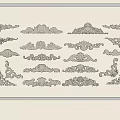 Wall Mounted Decorative Carvings With Various Classical Patterns And Framed