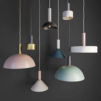 Modern chandelier fashion chandelier combination 3d model