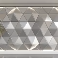 Modern special-shaped background wall metal background wall stereoscopic background wall geometric stereoscopic background wall sofa background living room background modeling wall 3d model