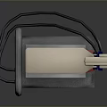 Gas Station Fuel Dispenser With Digital Display Number 10 And Fuel Nozzle