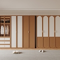 French Middle Style Wardrobe 3d model