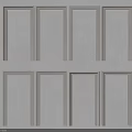 White Door Frames With Simple Design Arranged Neatly For Home Interior Decoration