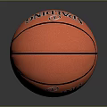 Spalding Orange Basketball With Textured Surface And Reflection On Dark Background
