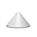 Sleek White Conical Table Lamp With Smooth Surface And Modern Design 3d model