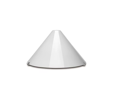 Sleek White Conical Table Lamp With Smooth Surface And Modern Design 3d model