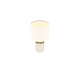Elegant Table Lamp With Textured Fabric Shade And Cream Ceramic Base For Modern Home Decor