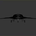 Space And Aerospace Black Stealth Fighter Model Showcasing Intricate Design Details And Display Features