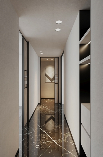 The Modern Corridor 3d model