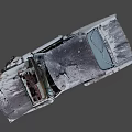 Destroyed car 3d model