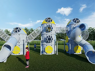 Children'slide Children's equipment 3d model