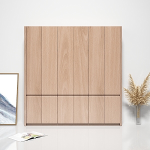 Modern Minimalist Light Luxury Bedroom Wardrobe 3d model