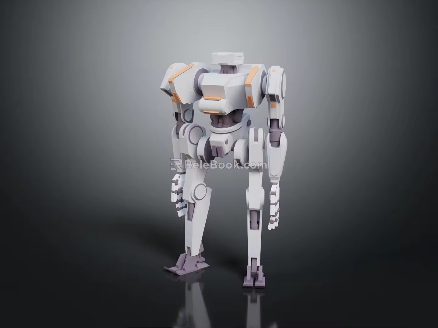 Modern Robot Assistant Small Robot Butler 3d model