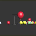 Shiny Colorful Balloons Display With Metal Pump And Multiple Colors On Dark Background