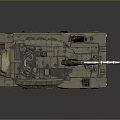 Military Combat Tank Vehicle Featuring Heavy Armor Tracks And Desert Camouflage Design