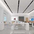 Modern Business Hall Mobile Unicom Telecom Business Hall Company 3d model