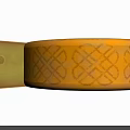 Round Patterned Cheese Wheel With Sliced Pieces Showing Interior Holes