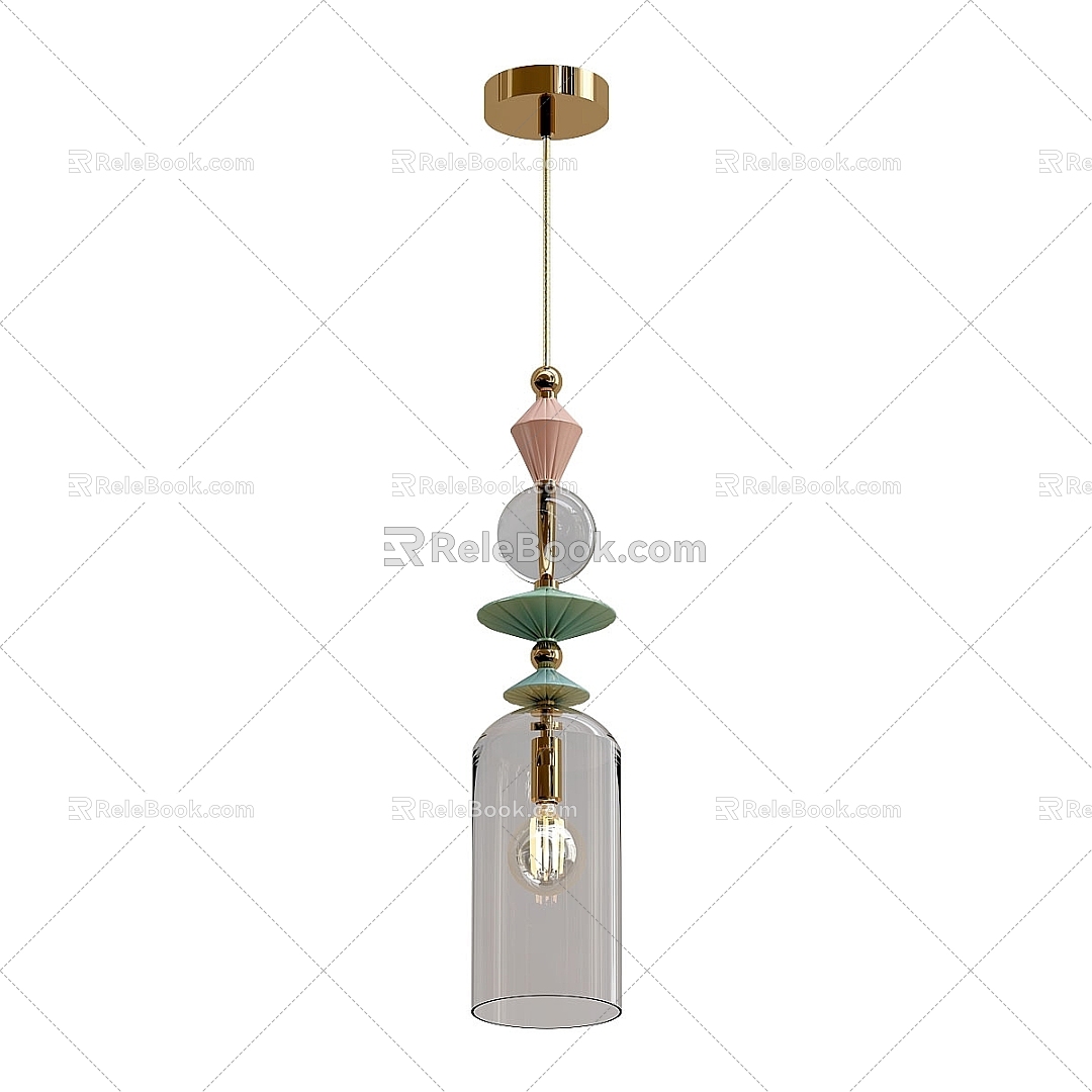 Modern chandelier odeon 3d model