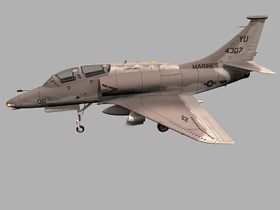 YU 4307 Passenger Airplane In Flight With Extended Landing Gear And Livery 3d model
