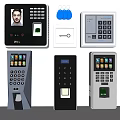 Modern clock-in machine Attendance machine 3d model