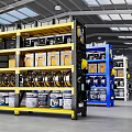 Durable Heavy Duty Warehouse Display Shelves For Storing Various Types Of Auto Repair Supplies