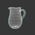 Handcrafted Ceramic Pitcher With Vintage Style Beige And Brown Glaze Design