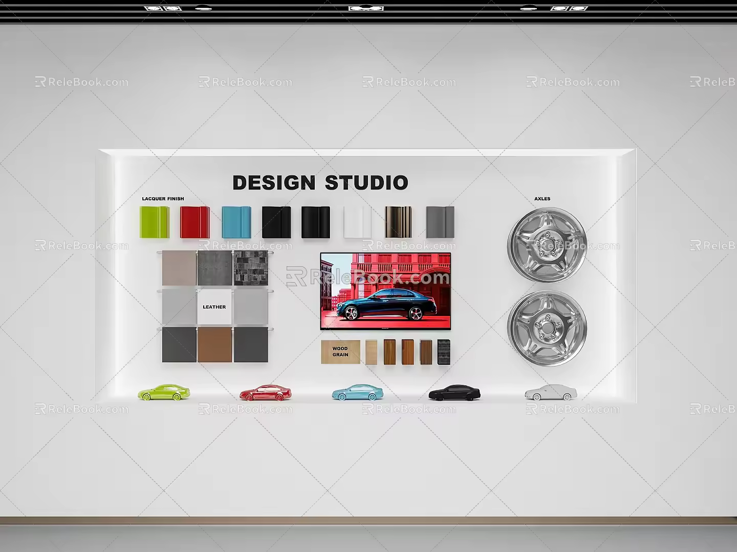 modern display cabinet material display cabinet 3d model
