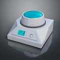 Laboratory Equipment With Blue Transparent Lid White Base Digital Display And Control Knob