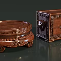 Traditional Wooden Carved Decorative Stands With Intricate Patterns In Various Shapes