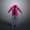 Pink Hoodie And Blue Jeans Casual Daily Wear Outfit For Comfortable Living