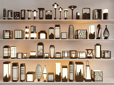 Chinese Landscape Lamp Lawn Lamp Garden Lamp Outdoor Lamp Lawn Lamp 3d model