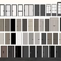 Various Hinged Doors With Glass Panel And Wooden Styles Multiple Color Options For Interior