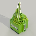 Green Arrow Supermarket Stacks of Chewing Gum Stacks POSM Green Arrow Products Shopping Mall Display Green Arrow Chewing Gum Beautiful Chen 3d model